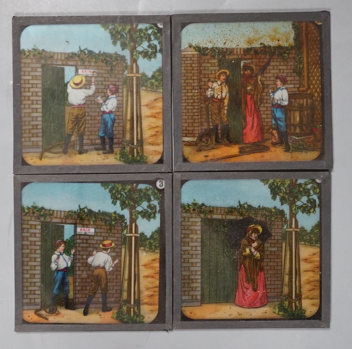 A collection of approximately 300 magic lantern slides